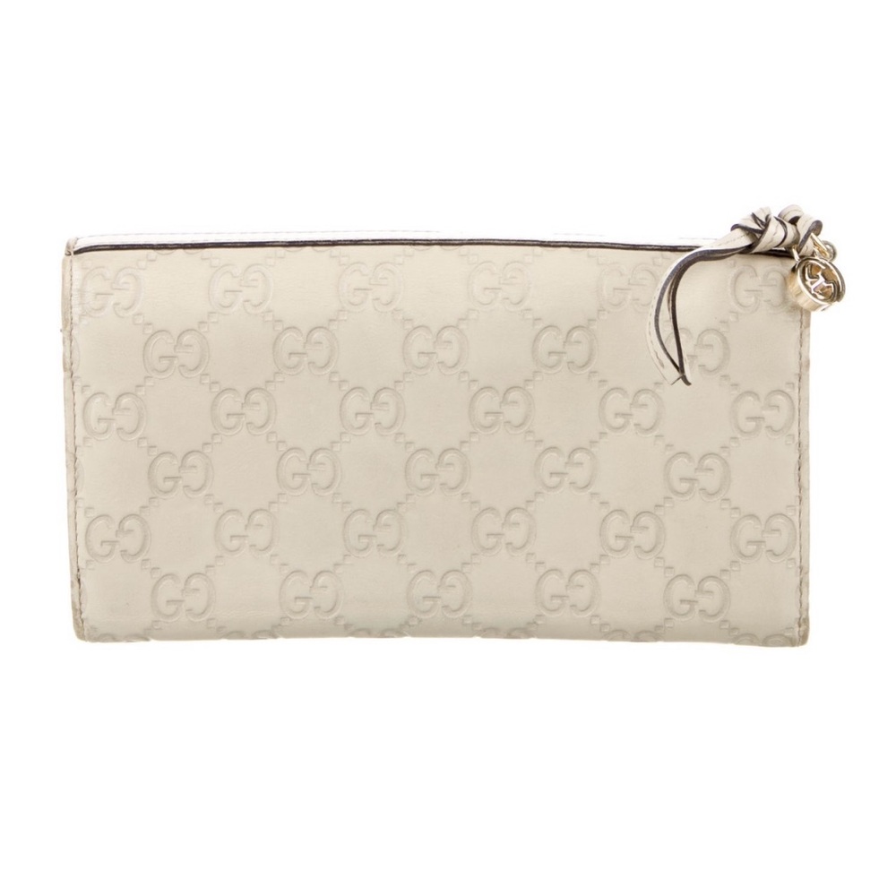 Gucci Guccissima Pattern Leather Continental Wall… - image 2